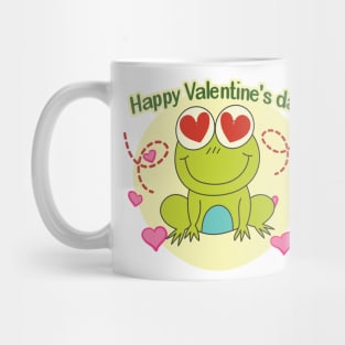 Happy Valentine S Day Frog, Mug